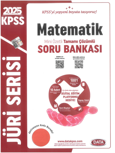 2025 KPSS Jüri Serisi Matematik Mini Özetli Tamamı Çözümlü Soru Bankası Data Yayınları Vega Efsanesi