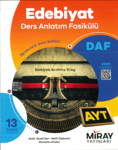 AYT Edebiyat Ders Anlatım Fasikülleri Miray Yayınları Vega Efsanesi