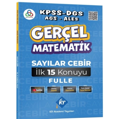 Gerçel Matematik Sayılar Cebir İlk 15 Konuyu Garantile Konu Özetli Soru Bankası Çözümlü KR Akademi Vega Efsanesi