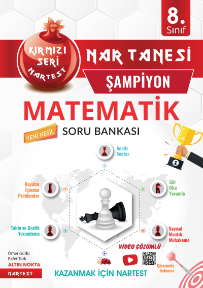 8. Sınıf Nar Tanesi Son Prova Matematik Soru Bankası Nartest Yayınları