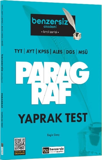Kral Serisi Benzersiz Paragraf Yaprak Test Benzersiz Akademi Yayınları Vega Efsanesi