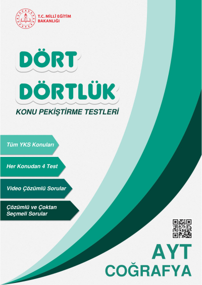 Dört Dörtlük Konu Pekiştirme Testleri AYT Coğrafya Vega Efsanesi