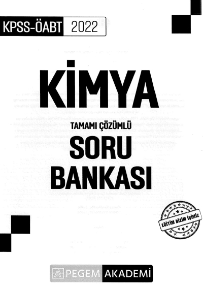KİMYA TAMAMI ÇÖZÜMLÜ SORU BANKASI Vega Efsanesi