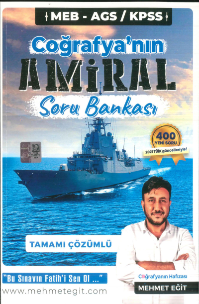 2025 MEB AGS KPSS Coğrafya Amiral Soru Bankası Tamamı Çözümlü Eğit Akademi Vega Efsanesi