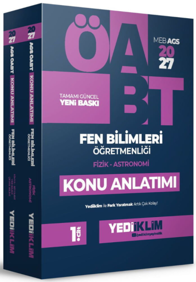 2027 MEB AGS ÖABT Fen Bilimleri Öğretmenliği Konu Anlatımı 2 Cilt Yediiklim Yayınları Vega Efsanesi