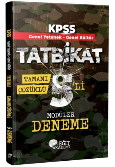 TATBİKAT 5'Lİ MODÜLER DENEME TAMAMI ÇÖZÜMLÜ (GY-GK) Vega Efsanesi