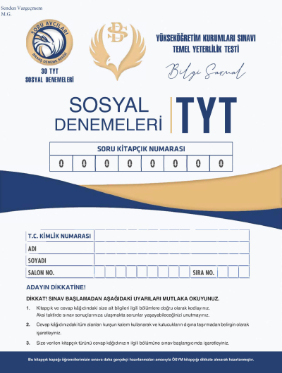 TYT Sosyal Denemeleri Bilgi Sarmal Vega Efsanesi