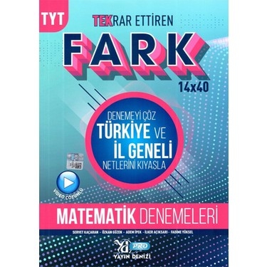 TYT Matematik Fark Tekrar Ettiren 14 x 40 Denemesi Vega Efsanesi