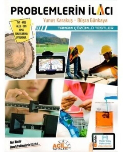 YKS TYT MSÜ KPSS Problemlerin İlacı Tamamı Çözümlü Testler Acil Yayınları Vega Efsanesi