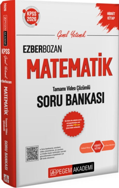 2026 KPSS Matematik Ezberbozan Soru Bankası Çözümlü Pegem Akademi Yayınları Vega Efsanesi