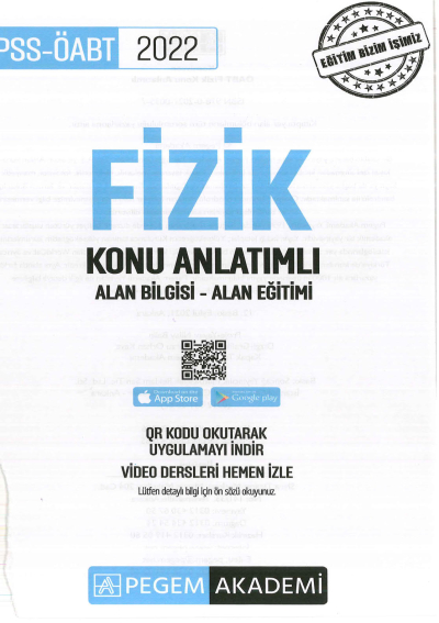 FİZİK KONU ANLATIMI ALAN BİLGİSİ-ALAN EĞİTİMİ Vega Efsanesi