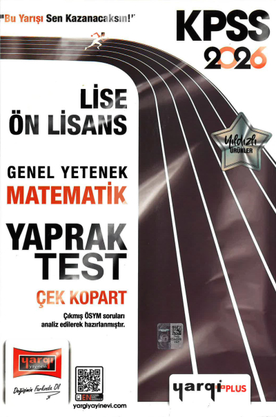 2026 KPSS Lise Ön Lisans Genel Yetenek Matematik Çek Kopart Yaprak Test Yargı Yayınları Vega Efsanesi