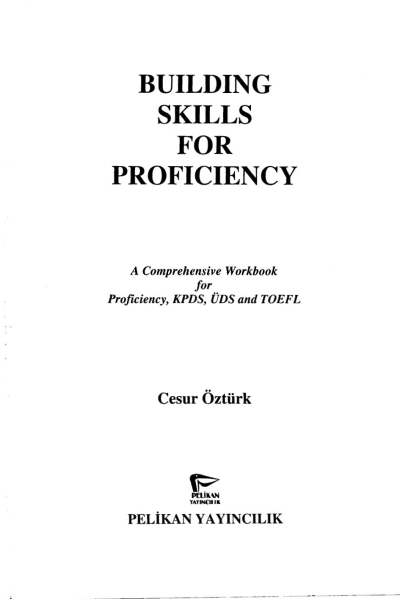 Building Skills For Proficiency Cesur Öztürk Vega Efsanesi