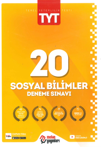 TYT Sosyal Bilimler 20 Deneme Vega Efsanesi