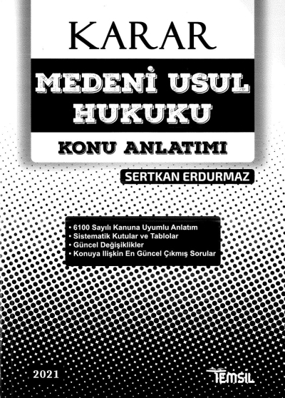 KARAR MEDENİ USUL HUKUKU KONU ANLATIMI Vega Efsanesi