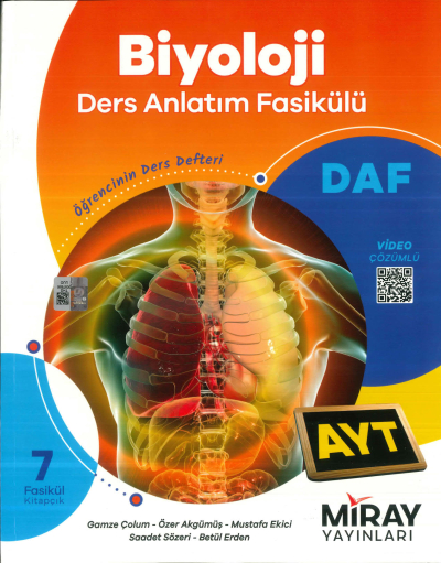AYT Biyoloji Ders Anlatım Fasikülleri Miray Yayınları Vega Efsanesi