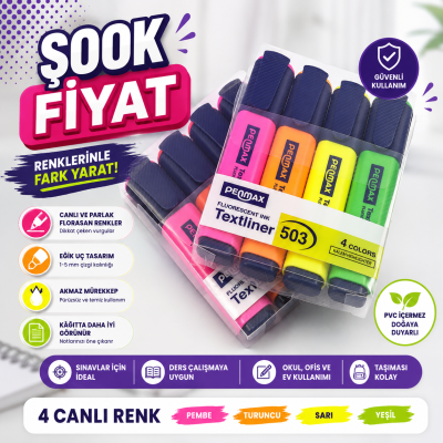 PENMAX 4 RENK FOSFORLU KALEM Vega Efsanesi