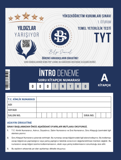 Yıldızlar Yarışıyor TYT İntro Deneme Bilgi Sarmal