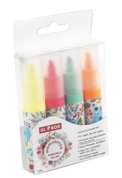 Globox Fosforlu Kalem Baskılı 4 Lü Set Vega Efsanesi