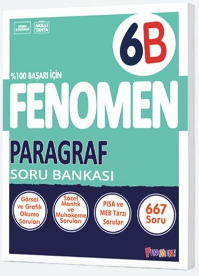 6. Sınıf Fenomen Paragraf Soru Bankası Fenomen Kitap Vega Efsanesi