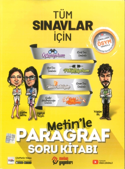 Tüm Sınavlar İçin Paragraf Soru Kitabı Metin Yayınları Vega Efsanesi