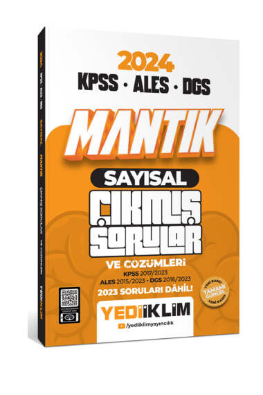 2024 KPSS ALES DGS Sayısal Mantık Tamamı Çözümlü Çıkmış Sorular (2015-2023) Vega Efsanesi