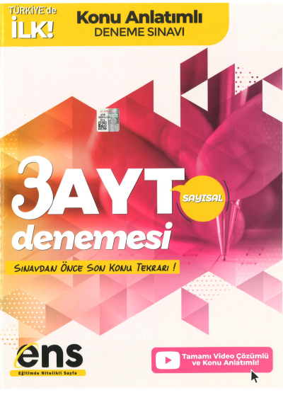 AYT Sayısal Destek 3 lü Özel Konu Anlatımlı Deneme