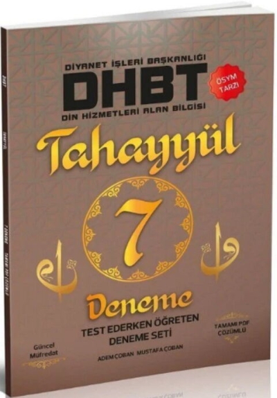 DHBT TAHAYYÜL 7 Deneme Çözümlü Tahayyül Yayınları Vega Efsanesi