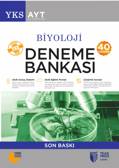 AYT Biyoloji 40 Deneme Bankası Teas Press Yayınları