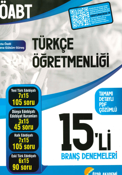 ÖABT TÜRKÇE 15'Lİ BRANŞ DENEMELERİ ÇÖZÜMLÜ Vega Efsanesi