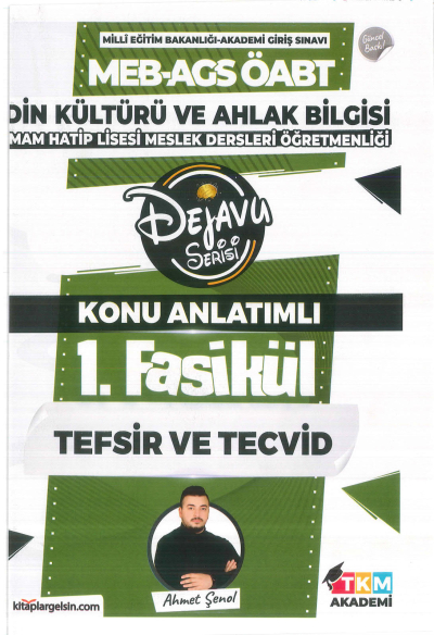 2025 Din Kültürü ve Ahlak Bilgisi İmam Hatip Lisesi Meslek Dersleri Öğretmenliği Dejavu Serisi Konu Anlatımlı Set 11 Fasikül Ahmet Şenol TKM Akademi Vega Efsanesi