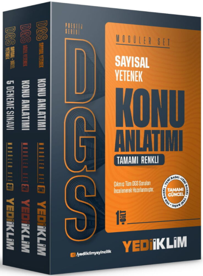 2027 DGS Prestij Konu Anlatımlı Modüler Set Yediiklim Yayınları Vega Efsanesi