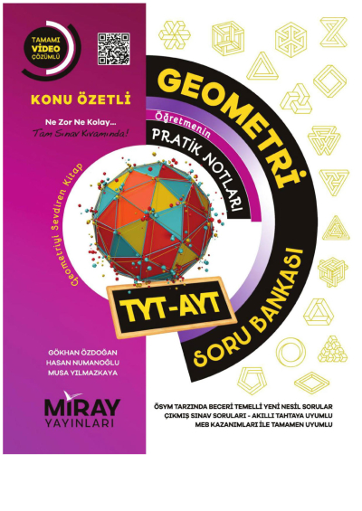 TYT AYT Geometri Soru Bankası Miray Yayınları Vega Efsanesi