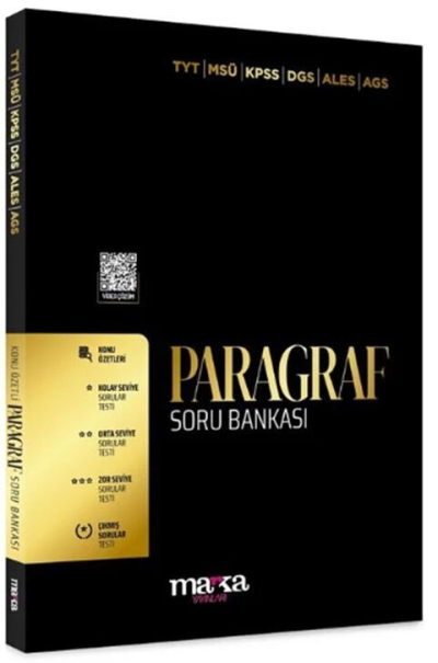Paragraf Soru Bankası Tamamı Video Çözümlü Marka Yayınları Vega Efsanesi