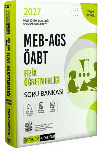 2027 ÖABT MEB-AGS Fizik Öğretmenliği Soru Bankası Çözümlü Pegem Akademi Yayınları Vega Efsanesi