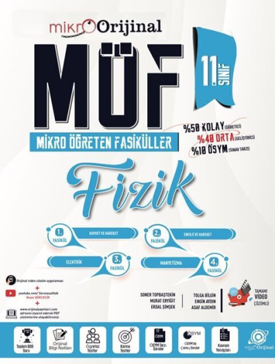 Mikro 11. Sınıf Fizik MÖF Mikro Öğreten Fasiküller Orijinal Yayınları