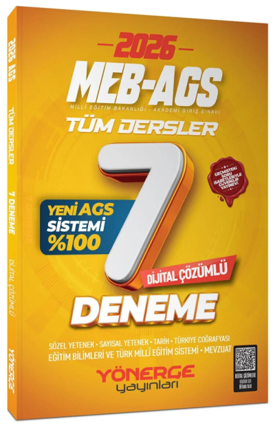 2026 MEB-AGS Tüm Dersler 7 Deneme Çözümlü Yönerge Yayınları Vega Efsanesi