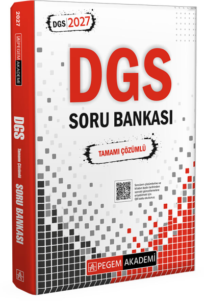 2027 DGS Tamamı Çözümlü Soru Bankası Pegem Akademi Vega Efsanesi