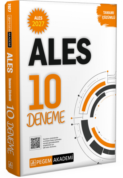 2027 ALES Tamamı Çözümlü 10 Deneme Pegem Yayınları