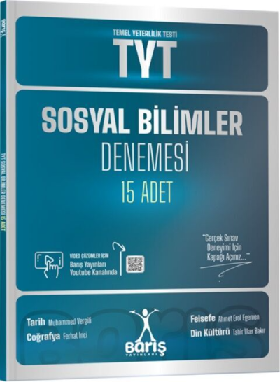 TYT Sosyal Bilimler Denemesi 15 Adet Barış Yayınları Vega Efsanesi