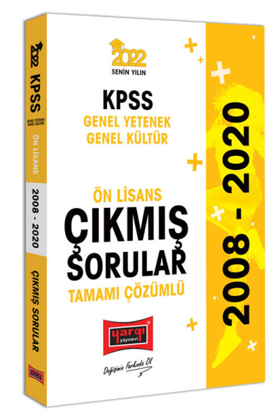 KPSS GY GK Ön Lisans Tamamı Çözümlü Çıkmış Sorular 2008-2020 Vega Efsanesi