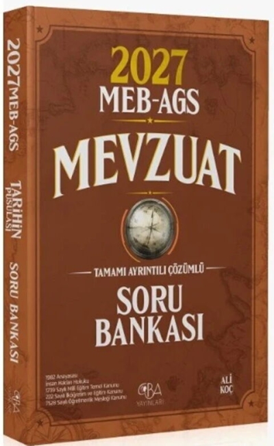 MEB AGS Mevzuat Soru Bankası CBA Yayınları Vega Efsanesi