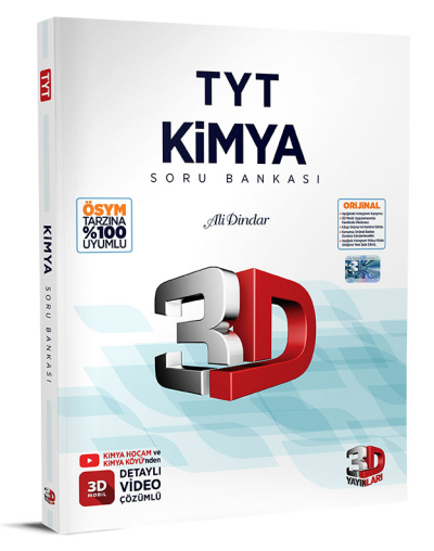 TYT 3D Kimya Tamamı Video Çözümlü Soru Bankası Vega Efsanesi
