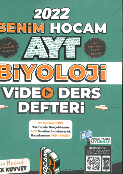 AYT Biyoloji Video Ders Notları Vega Efsanesi