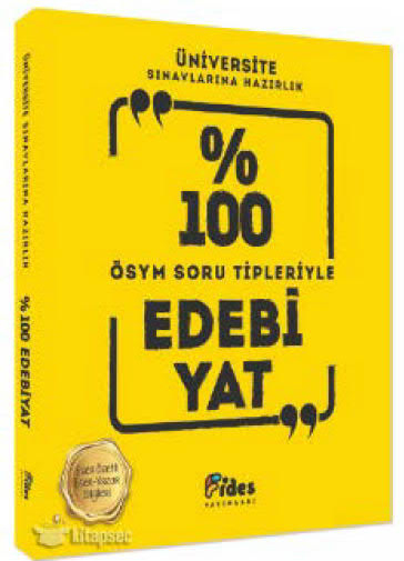 Üniversite Sınavlarına Hazırlık Yüzde 100 Edebiyat ÖSYM Soru Tipleriyle Fides Yayınları Vega Efsanesi