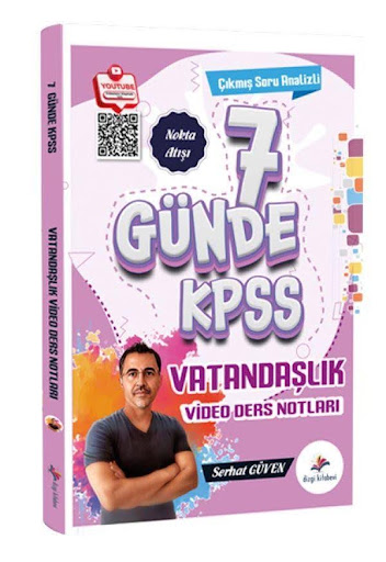 2026 KPSS 7 Günde Vatandaşlık Çıkmış Soru Analizli Video Ders Notları Dizgi Kitap Yayınları Vega Efsanesi
