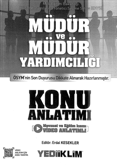 MÜDÜR VE MÜDÜR YARDIMCILIĞI KONU ANLATIMI