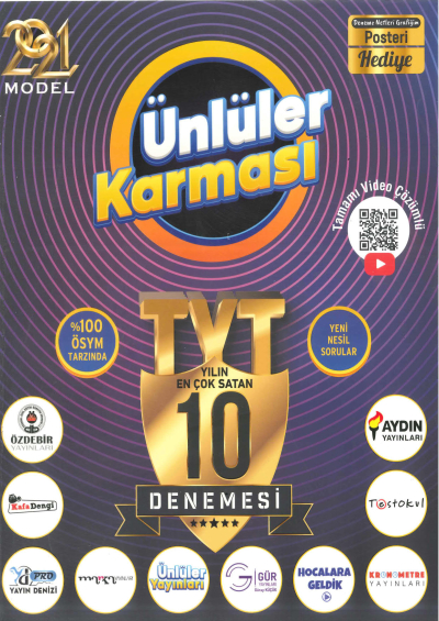 TYT 10 Farklı Yayın 10 Deneme 2021 Vega Efsanesi