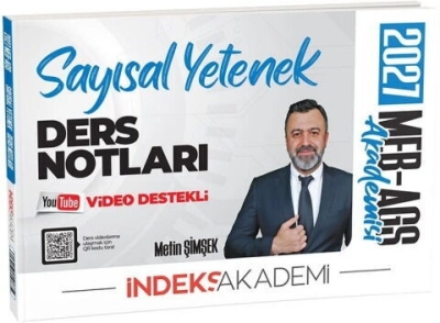 MEB-AGS Akademisi Sayısal Yetenek Video Ders Notları Metin Şimşek İndeks Akademi Yayıncılık Vega Efsanesi