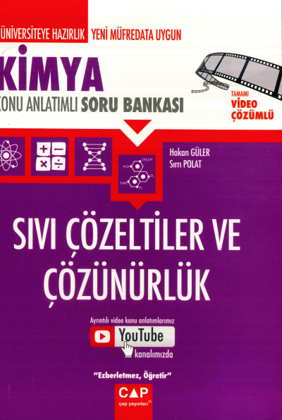 KİMYA SIVI ÇÖZELTİLER VE ÇÖZÜNÜRLÜK KONU ANLATIMLI SORU BANKASI Vega Efsanesi